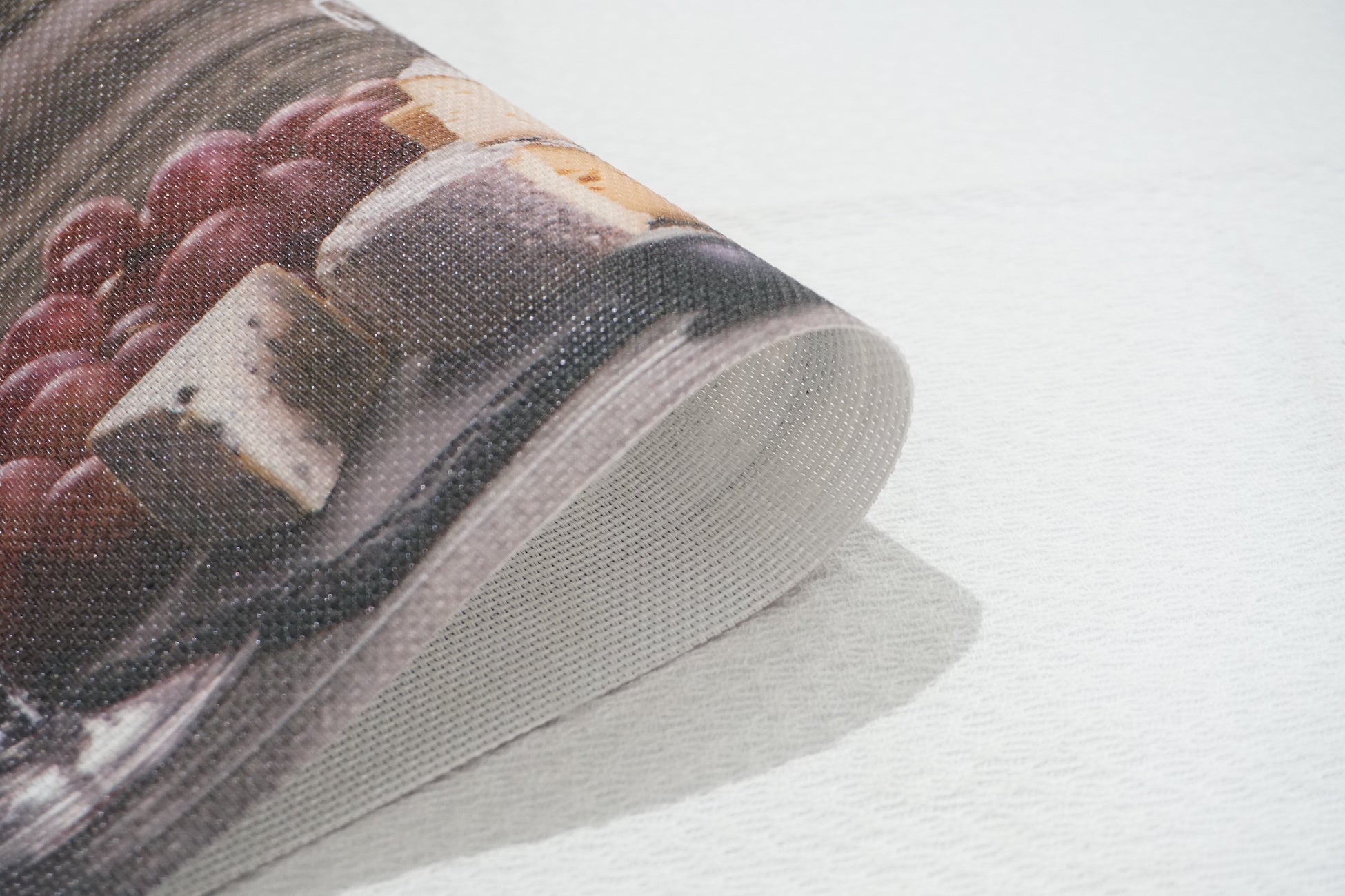 Dainty Home Grapes and Wine Woven Textilene Crossweave With a Reversible Grapes and Wine Pattern 13" x 19" Rectangular Placemats