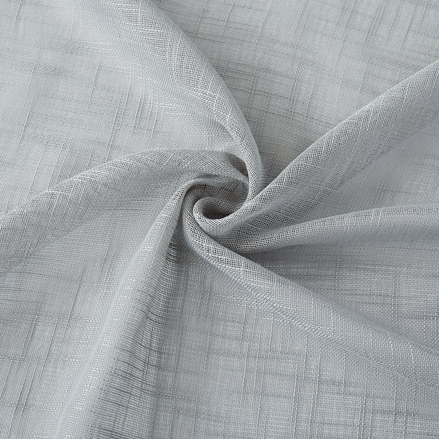 Dainty Home Hannah Solid Criss-Cross Weave Fabric Semi-Sheer Airy & Breathable Light Filtering Grommet Panel Pair