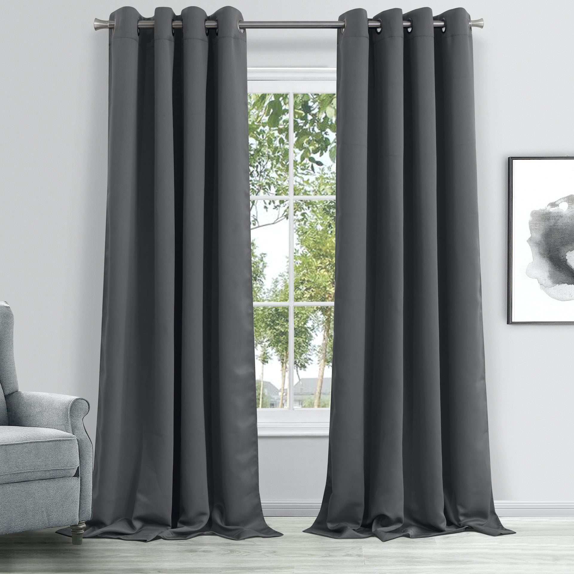 Dainty Home Hamden Solid Blackout Thermal Insulated Grommet Single Panel