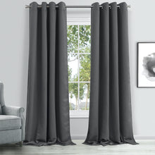 Load image into Gallery viewer, Dainty Home Hamden Solid Blackout Thermal Insulated Grommet Single Panel
