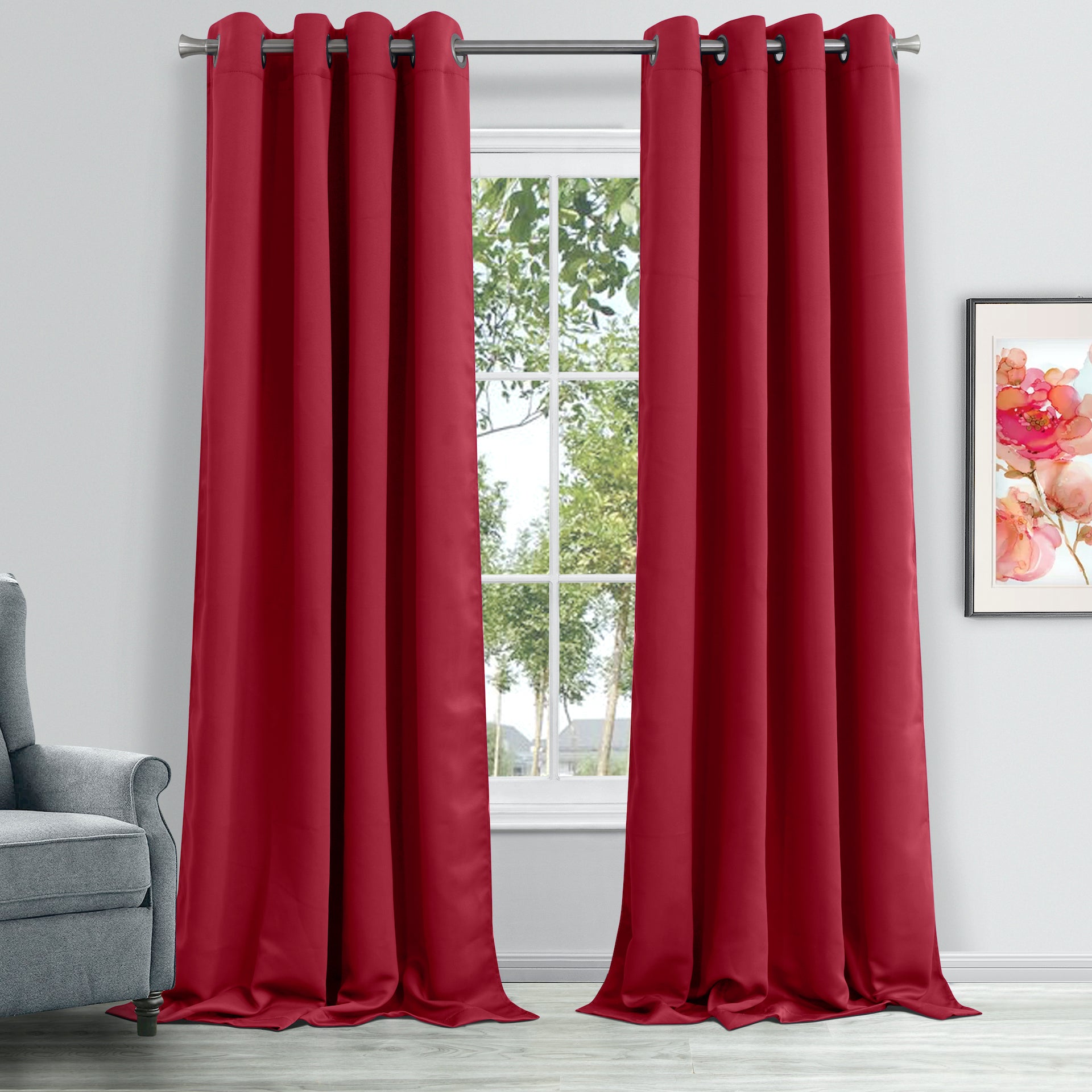 Dainty Home Hamden Solid Blackout Thermal Insulated Grommet Single Panel