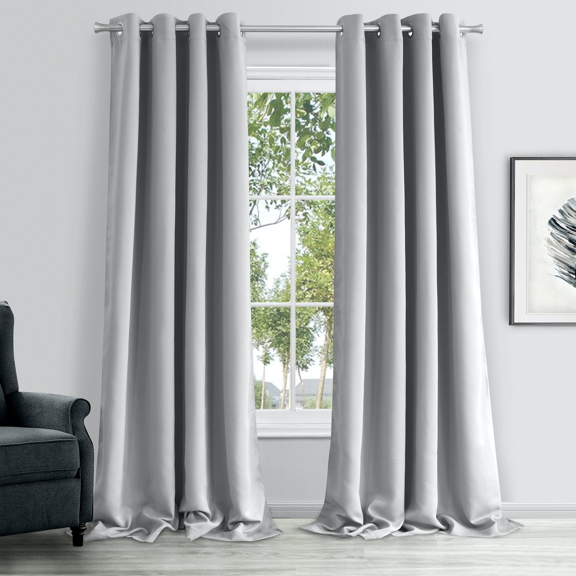 Dainty Home Hamden Solid Blackout Thermal Insulated Grommet Single Panel