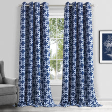 Load image into Gallery viewer, Dainty Home Interlock Printed 3D Designed Blackout Thermal Insulated Grommet Single Panel
