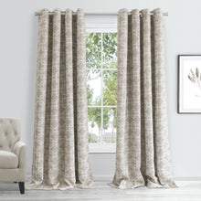 Load image into Gallery viewer, Dainty Home Interlock Printed 3D Designed Blackout Thermal Insulated Grommet Single Panel

