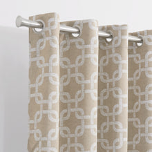 Load image into Gallery viewer, Dainty Home Interlock Printed 3D Designed Blackout Thermal Insulated Grommet Single Panel
