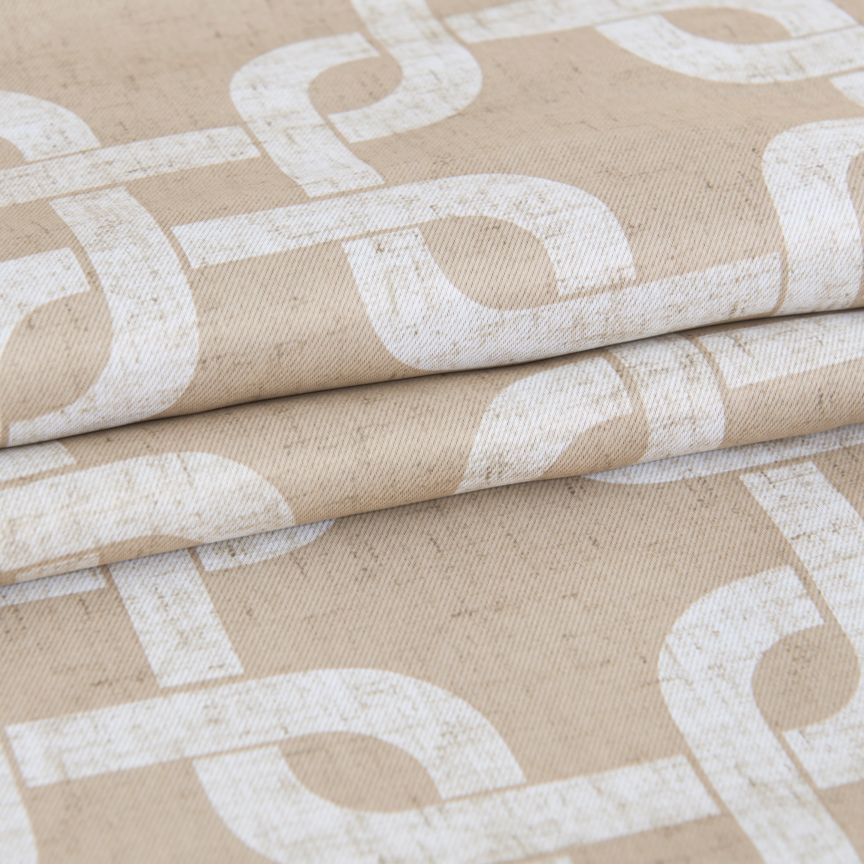 Dainty Home Interlock Printed 3D Designed Blackout Thermal Insulated Grommet Single Panel