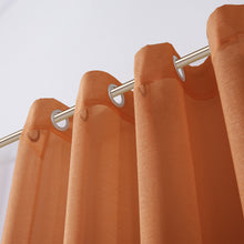 Load image into Gallery viewer, Dainty Home Malibu Solid Airy &amp; Breathable Semi-Sheer Light Filtering Extra Wide Grommet Panel Pair
