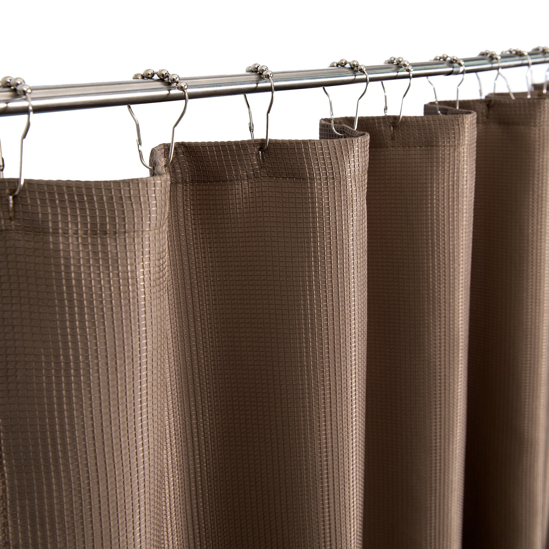 Dainty Home Hotel Collection Waffle Heavy Duty Fabric Waffle Weave Hotel Quality Shower Curtain