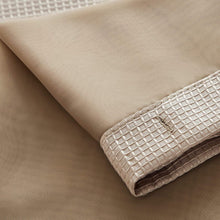 Load image into Gallery viewer, Dainty Home Complete 2 in 1 Waffle Weave Hotel Spa Style Fabric Shower Curtain Snap On/Off Waterproof Detachable Liner Set
