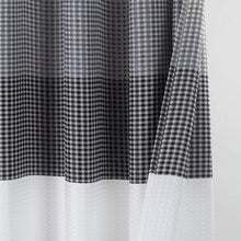 Load image into Gallery viewer, Dainty Home Ombre Waffle 3D Striped Waffle Weave Textured Ombre Stripe Designed Fabric Shower Curtain
