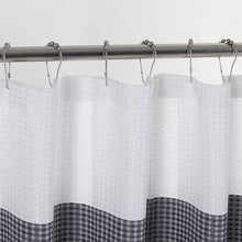 Load image into Gallery viewer, Dainty Home Ombre Waffle 3D Striped Waffle Weave Textured Ombre Stripe Designed Fabric Shower Curtain
