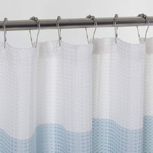 Load image into Gallery viewer, Dainty Home Ombre Waffle 3D Striped Waffle Weave Textured Ombre Stripe Designed Fabric Shower Curtain
