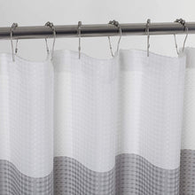 Load image into Gallery viewer, Dainty Home Ombre Waffle 3D Striped Waffle Weave Textured Ombre Stripe Designed Fabric Shower Curtain
