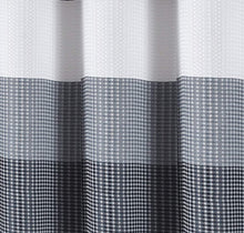 Load image into Gallery viewer, Dainty Home Ombre Waffle 3D Striped Waffle Weave Textured Ombre Stripe Designed Fabric Shower Curtain

