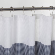 Load image into Gallery viewer, Dainty Home Ombre Waffle 3D Striped Waffle Weave Textured Ombre Stripe Designed Fabric Shower Curtain
