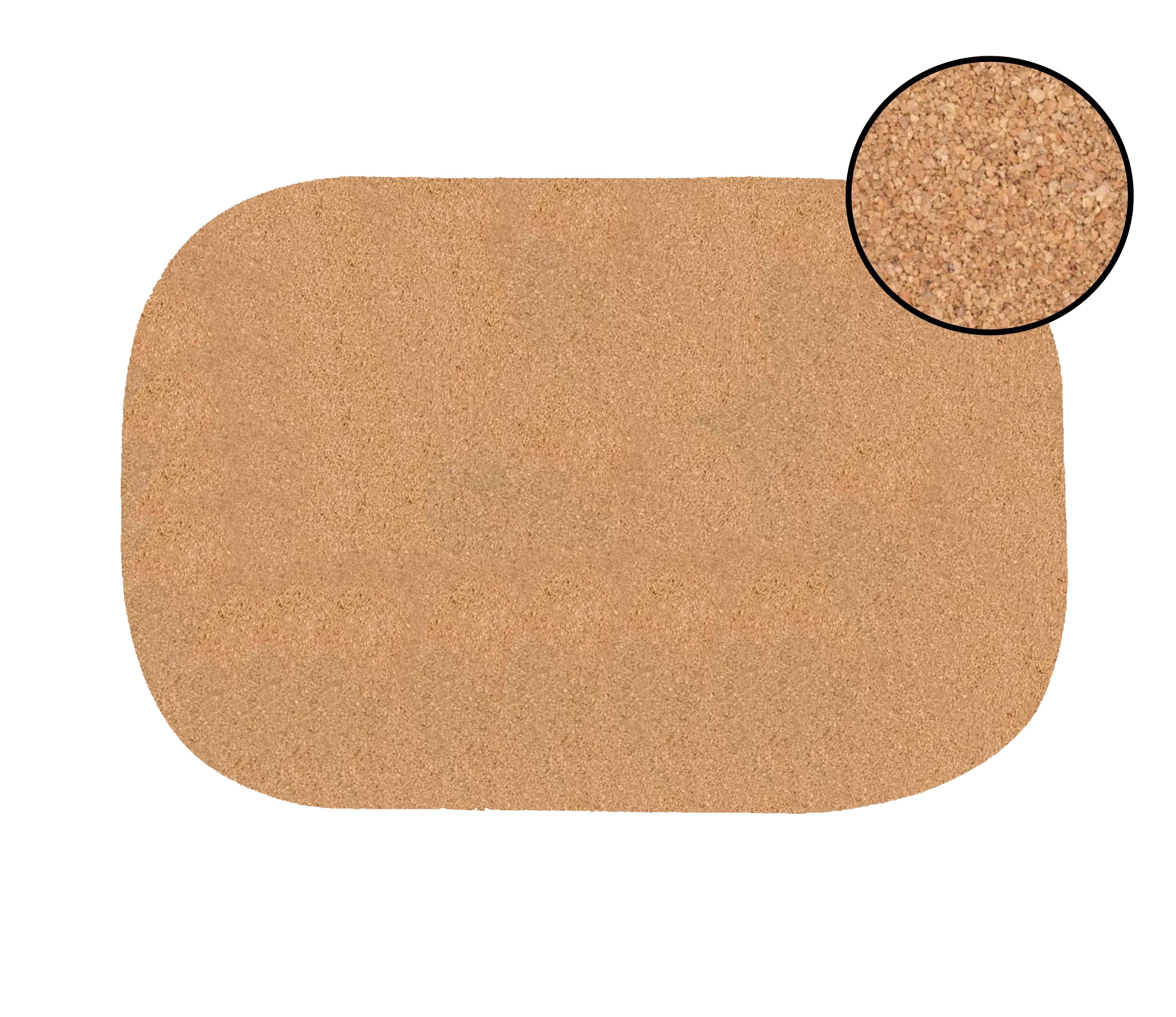 Dainty Home Marble Cork Foil Printed Marble Granite Designed Thick Cork Textured 12" x 18" Oval Placemats