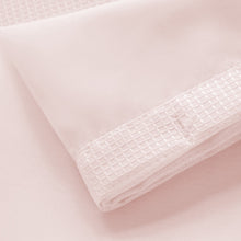 Load image into Gallery viewer, Dainty Home Complete 2 in 1 Waffle Weave Hotel Spa Style Fabric Shower Curtain Snap On/Off Waterproof Detachable Liner Set
