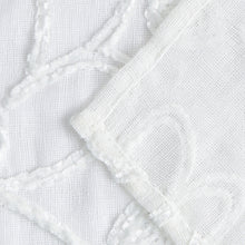Load image into Gallery viewer, Dainty Home Rita 3D Linen Look Textured Floral 3D Chenille Designed Fabric Shower Curtain
