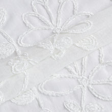 Load image into Gallery viewer, Dainty Home Rita 3D Linen Look Textured Floral 3D Chenille Designed Fabric Shower Curtain

