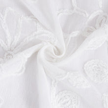 Load image into Gallery viewer, Dainty Home Rita 3D Linen Look Textured Floral 3D Chenille Designed Fabric Shower Curtain
