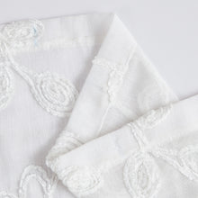Load image into Gallery viewer, Dainty Home Rita 3D Linen Look Textured Floral 3D Chenille Designed Fabric Shower Curtain
