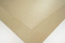 Load image into Gallery viewer, Dainty Home Santa Monica Woven Textilene Crossweave With Solid Geometric Pattern Reversible 13" x 19" Rectangular Placemats
