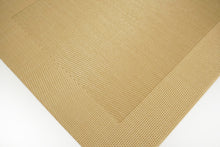 Load image into Gallery viewer, Dainty Home Santa Monica Woven Textilene Crossweave With Solid Geometric Pattern Reversible 13" x 19" Rectangular Placemats
