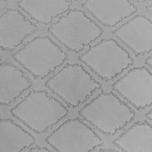 Load image into Gallery viewer, Dainty Home Aurora Modern 3D Chenille Embroidered Diamonds Linen-Look Shower Curtain
