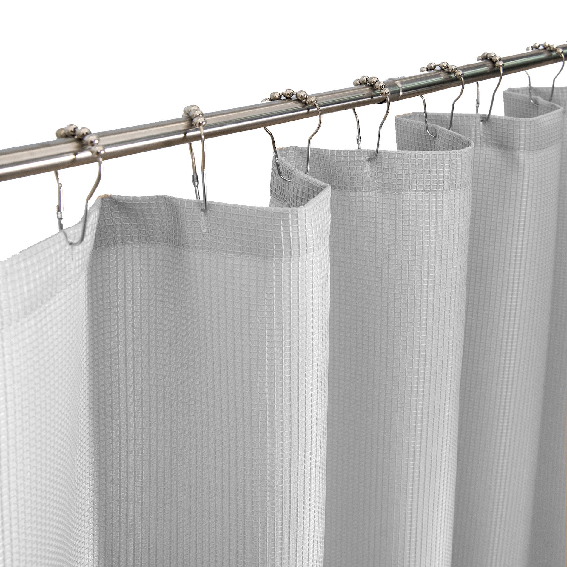 Dainty Home Hotel Collection Waffle Heavy Duty Fabric Waffle Weave Hotel Quality Shower Curtain