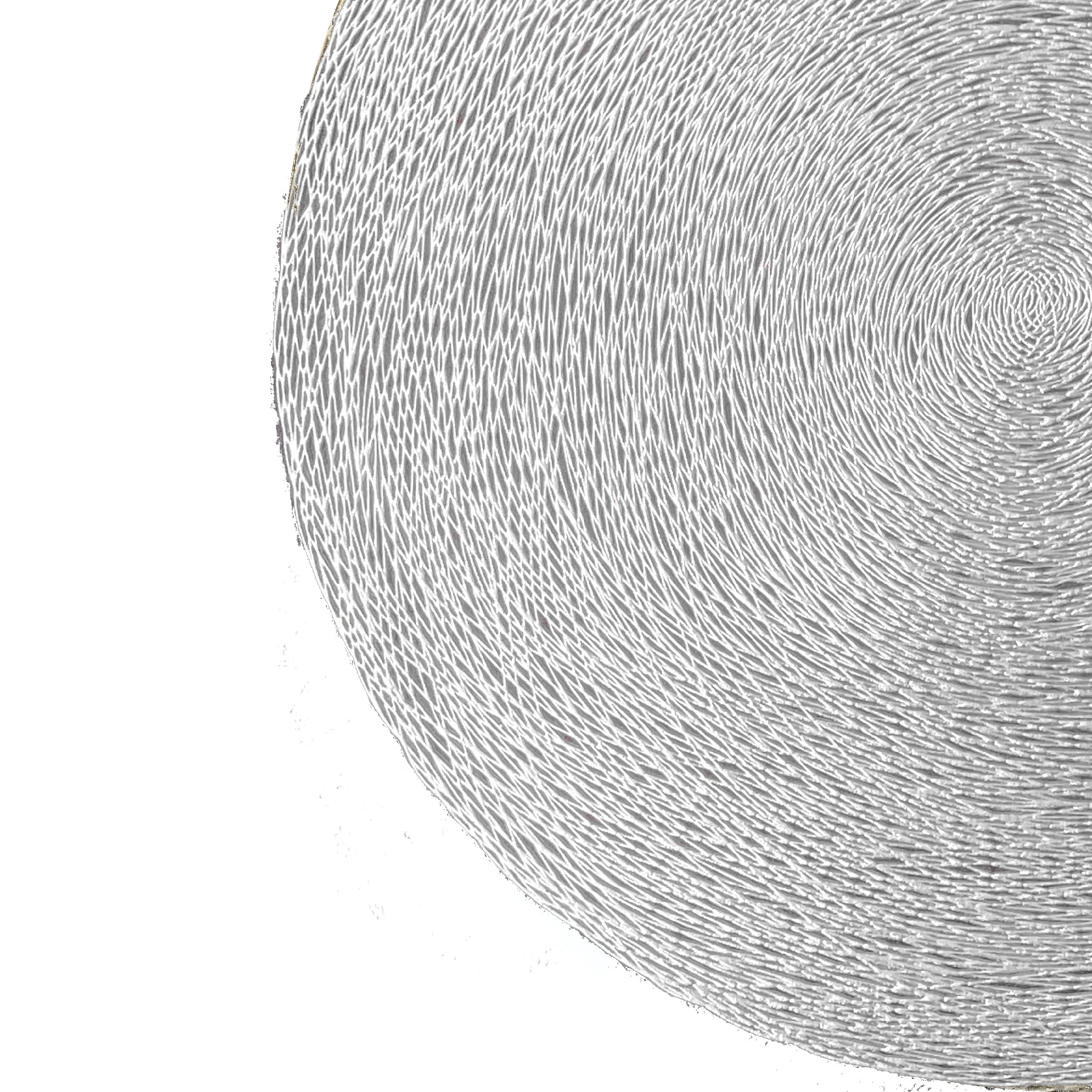 Dainty Home Regency Woven Metallic Lace Crossweave With A Contemporary Metallic Lace Pattern Reversible 15" x 15" Round Placemats