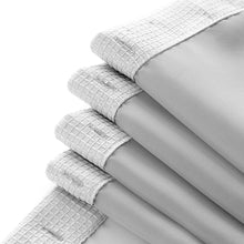 Load image into Gallery viewer, Dainty Home Complete 2 in 1 Waffle Weave Hotel Spa Style Fabric Shower Curtain Snap On/Off Waterproof Detachable Liner Set
