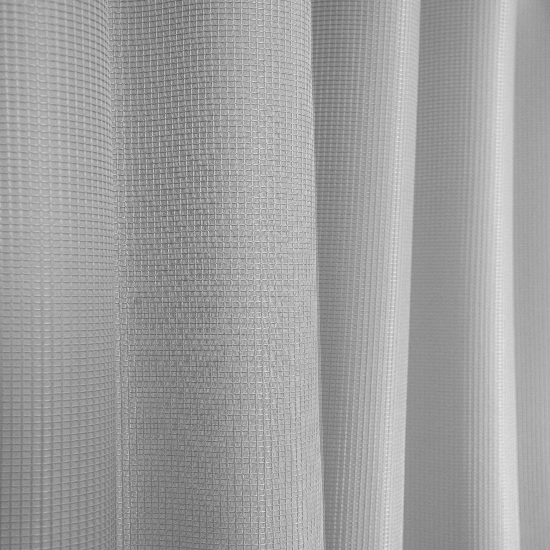 Dainty Home Hotel Collection Waffle Heavy Duty Fabric Waffle Weave Hotel Quality Shower Curtain