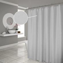 Load image into Gallery viewer, Dainty Home Hotel Collection Waffle Heavy Duty Fabric Waffle Weave Hotel Quality Shower Curtain
