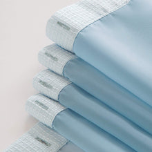 Load image into Gallery viewer, Dainty Home Complete 2 in 1 Waffle Weave Hotel Spa Style Fabric Shower Curtain Snap On/Off Waterproof Detachable Liner Set
