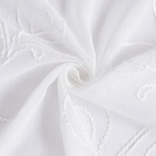 Load image into Gallery viewer, Dainty Home Stella 3D Linen Look Textured Floral 3D Chenille Designed Fabric Shower Curtain
