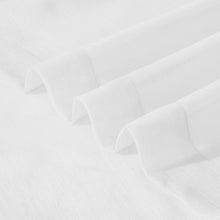 Load image into Gallery viewer, Dainty Home Summer Breeze Boho Solid Semi-Sheer Light Filtering Curtains Set of 4 Panels in White
