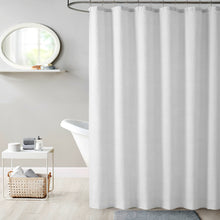 Load image into Gallery viewer, Dainty Home Tranquility Embossed Seersucker Designed 70" x 72" Shower Curtain
