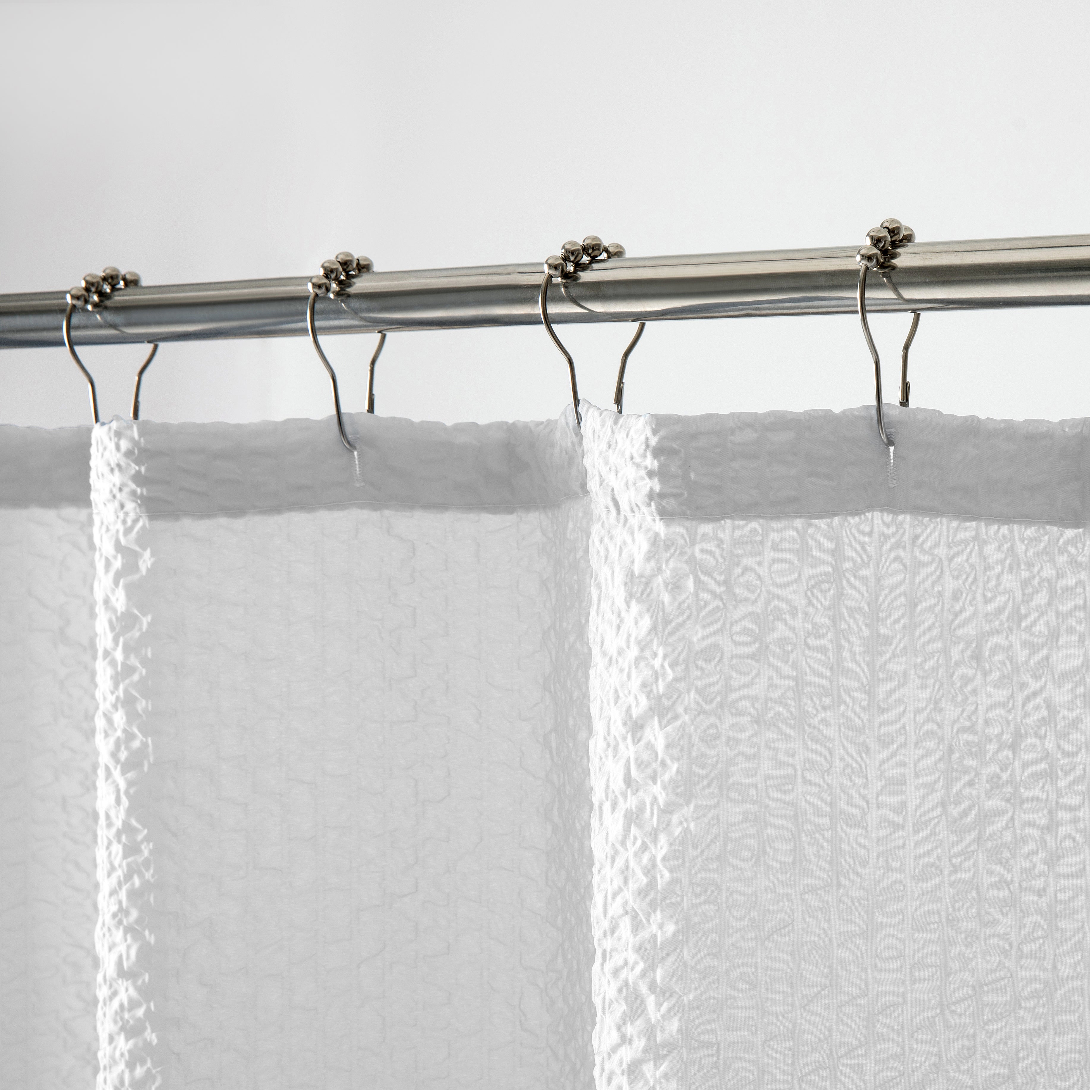 Dainty Home Tranquility Embossed Seersucker Designed 70" x 72" Shower Curtain