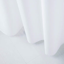Load image into Gallery viewer, Dainty Home Complete 2 in 1 Waffle Weave Hotel Spa Style Fabric Shower Curtain Snap On/Off Waterproof Detachable Liner Set
