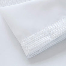 Load image into Gallery viewer, Dainty Home Complete 2 in 1 Waffle Weave Hotel Spa Style Fabric Shower Curtain Snap On/Off Waterproof Detachable Liner Set
