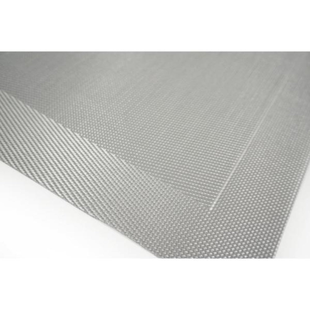 Dainty Home Napa Woven Textilene Crossweave With Solid Geometric Pattern Reversible 12" x 18" Rectangular Placemat